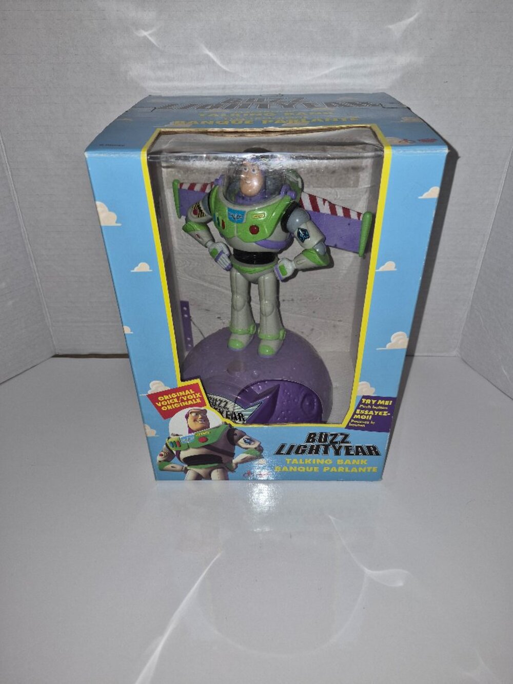 Buzz Lightyear Talking Bank 1995 Thinkway Toys Toy Story Pixar Disney